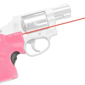 Crimson Trace 01-3480-1 LG-105 Pink Lasergrips  Red Laser Smith & Wesson J-Frame Round Butt