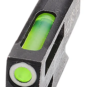 HiViz SW3001G LiteWave H3 Tritium/LitePipe S&W DX Interchangeable Front Sight Front Black | Green Tritium with White Outline Front Sight