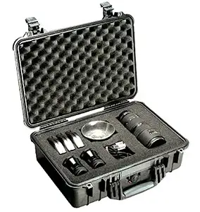 Pelican 1500000110 Protector Case Black Polypropylene Holds Handgun