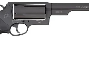 Taurus 2441061MAG Judge Magnum Compact Frame 45 Colt (LC)/410 Mag 5rd 6.50" Matte Black Oxide Steel Barrel, Cylinder & Frame, Black Finger Groove Grip, Exposed Hammer