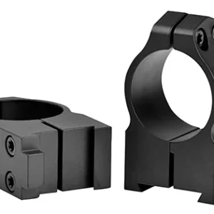 Warne 2BM CZ 550 Maxima Matte Black 1" High 0 MOA