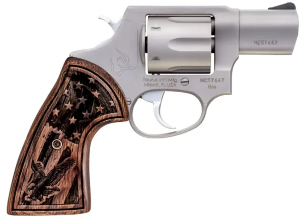 TAURUS 856 38SP SS/WD US FLAG  2" FS#