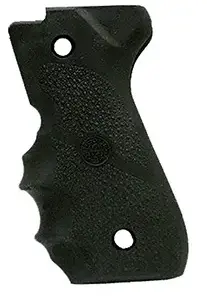 Hogue 92000 Rubber Grip  Black Rubber with Finger Grooves for Beretta 92F, 96
