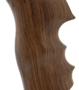 Hogue 80300 Fancy Hardwood  Brown Pau Ferro Hardwood with Finger Grooves for Ruger GP100, Super Redhawk