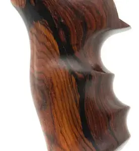 Hogue 80800 Fancy Hardwood  Brown Cocobolo Hardwood with Finger Grooves for Ruger GP100,  Super Redhawk