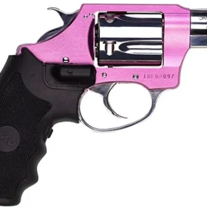 Charter Arms 53832 Undercover Lite Chic Lady Small 38 Special 5 Shot 2" High Polished Stainless Steel Barrel & Cylinder, Pink Aluminum Frame w/Black Crimson Trace Laser Grip, Exposed Hammer