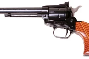 Heritage Mfg RR22MB6AS Rough Rider  22 LR 22 WMR 6 Shot 6.50" Black Barrel, Cylinder & Frame, Cocobolo Grips
