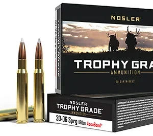 Nosler 46134 Trophy Grade  30-06 Springfield 180 gr Nosler AccuBond 20 Per Box/ 10 Case