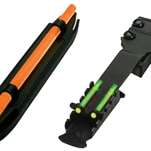HiViz C4001 C-Series Magnetic Turkey/Deer Sight Set  Black | Orange Fiber Optic Front Sight Green Fiber Optic Rear Sight