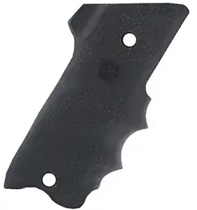 Hogue 82060 Rubber Grip  Black with Finger Grooves & Right Hand Finger Rest for Ruger Mark II, III
