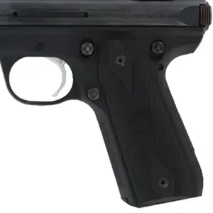 Hogue 82090 Grip Panels  Diamond Checkering Black Rubber for Ruger Mark III 22/45