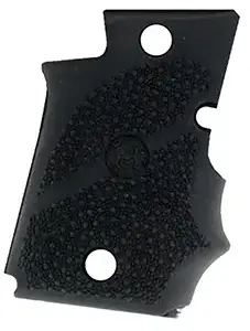 Hogue 98080 Rubber Grip  Black with Finger Grooves for Sig P938 with Ambidextrous Safety