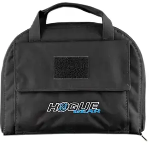 Hogue 59250 Pistol Bag  Medium Black Nylon with Front Pocket 9" x 12" Interior Dimensions