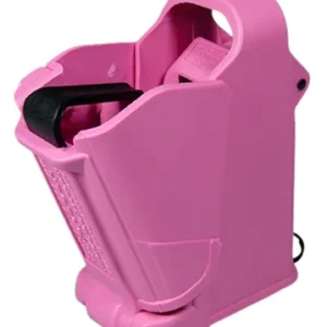 Maglula UP60P UpLULA Loader & Unloader Double & Single Stack Style made of Polymer with Pink Finish for 9mm Luger, 45 ACP Pistols