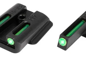 TruGlo TG131RT2 TFO  Black | Green Tritium & Fiber Optic Front Sight Green Tritium & Fiber Optic Rear Sight
