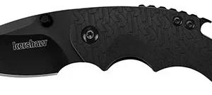 Kershaw 8700BLK Shuffle  2.40" Folding GFN Plain Black Oxide 8Cr14MoV SS Blade Black K Textured Glass-Filled Nylon Handle Includes Pocket Clip