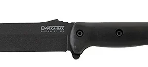 Ka-Bar BK10 Becker Crewman 5.50" Fixed Clip Point Plain Black 1095 Cro-Van Blade, Black Ultramid Handle, Includes Sheath