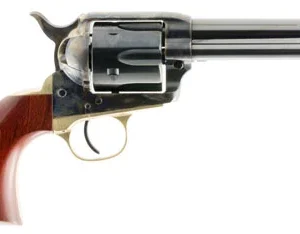 Taylors & Company 550526 Ranch Hand  357 Mag Caliber with 4.75" Blued Finish Barrel, 6rd Capacity Blued Finish Cylinder, Color Case Hardened Finish Steel Frame & Walnut Grip
