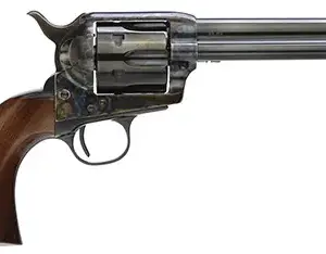 Taylors & Company 5000DE 1873 Gunfighter Deluxe 357 Mag 6rd 5.50" Blued Cylinder & Barrel Color Case Hardened Steel Frame Walnut Army Size Grip (Taylor Tuned)