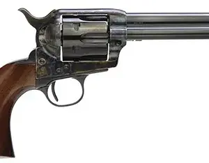 Taylors & Company 5001DE 1873 Gunfighter Deluxe 45 Colt (LC) 6rd 5.50" Blued Cylinder & Barrel Color Case Hardened Steel Frame Walnut Army Size Grip (Taylor Tuned)