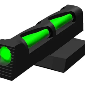 HiViz NVLW01 Novak 1911 LiteWave Front Sight  Black | Green Interchangeable Fiber Optic