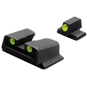Meprolight USA 117663101 Tru-Dot  Black | Green Tritium Front Sight Green Tritium Rear Sight Set