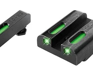 TruGlo TG13GL2A TFX  Black | Green Tritium & Fiber Optic White Outline Front Sight Green Tritium & Fiber Optic Rear Sight