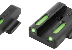 TruGlo TG13RS2A TFX  Black | Green Tritium & Fiber Optic White Outline Front Sight Green Tritium & Fiber Optic Rear Sight