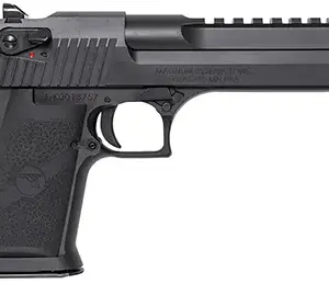 Magnum Research DE357IMB Desert Eagle Mark XIX 357 Mag 6" with Muzzle Brake 9+1 Matte Black Carbon Steel Frame & Slide Black Rubber Grip
