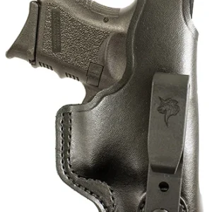 DeSantis Gunhide 033BAE1Z0 Dual Carry II  IWB/OWB Black Leather Belt Clip Compatible w/Glock 26/ Walther PPS Right Hand