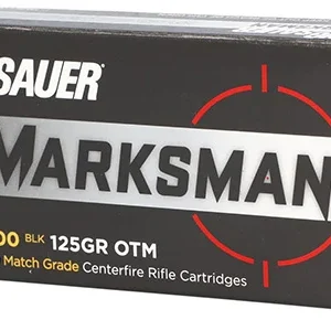 Sig Sauer E300A120 Marksman  300 Blackout 125 gr Open Tip Match 20 Per Box/ 25 Case