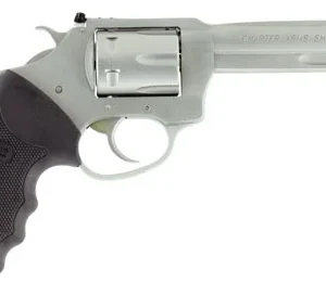 Charter Arms 72242 Pathfinder Target Small 22 LR, 8 Shot 4.20" Matte Stainless Steel Barrel & Cylinder, Anodized Aluminum Frame w/Black Finger Grooved Rubber Grip, Exposed Hammer
