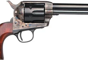 Taylors & Company 550903 1873 Cattleman SAO 357 Mag Caliber with 5.50" Blued Finish Barrel, 6rd Capacity Blued Finish Cylinder, Color Case Hardened Finish Steel Frame & Walnut Grip