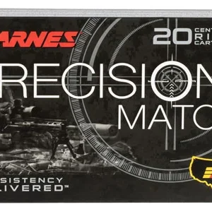 Barnes Bullets 30728 Precision Match  338Lapua Mag 300gr Open Tip Match Boat Tail 20 Per Box/10 Case