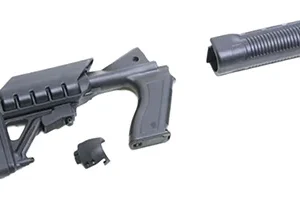 Archangel AA500 Tactical Pistol Grip Stock  Black Synthetic 6 Position forMossberg 500, 590