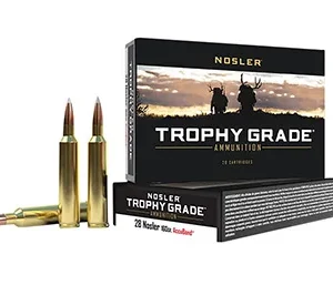 Nosler 60035 Trophy Grade  28 Nosler 160 gr Nosler AccuBond 20 Per Box/ 10 Case