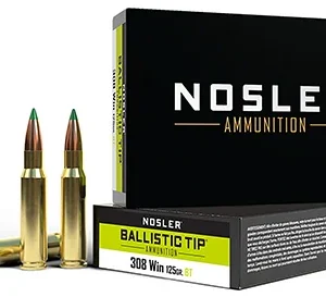 Nosler 40061 Ballistic Tip  308 Win 125 gr Spitzer Ballistic Tip 20 Per Box/ 10 Case