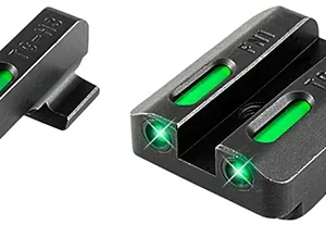 TruGlo TG13FN1A TFX  Black | Green Tritium & Fiber Optic White Outline Front Sight Green Tritium & Fiber Optic Rear Sight