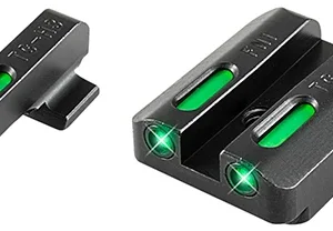 TruGlo TG13FN2A TFX  Black | Green Tritium & Fiber Optic White Outline Front Sight Green Tritium & Fiber Optic Rear Sight