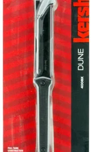Kershaw 4008X Dune  3.80" Fixed American Tanto Plain Black Oxide 3Cr13MoV SS Blade Black Glass-Filled Nylon Handle Includes Lanyard/Sheath
