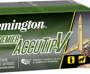 REMINGTON PREMIER 22-250 REM - 50GR ACCUTIP 20RD 10BX/CS