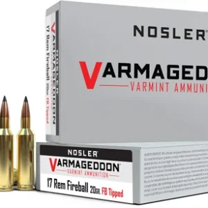 NOSLER VARMAGEDDON 17 REM - FIREBALL 20GR FBT 20RD 10BX/CS