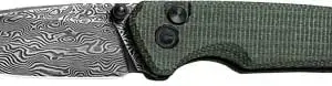 CIVIVI KNIFE ALTUS 2.97" - GREEN MICARTA/BLACK DAMASCUS