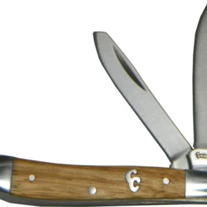 ABKT CATTLEMANS CUTLERY SAGE - BRUSH PEANUT 2-BLADE ZEBRAWD