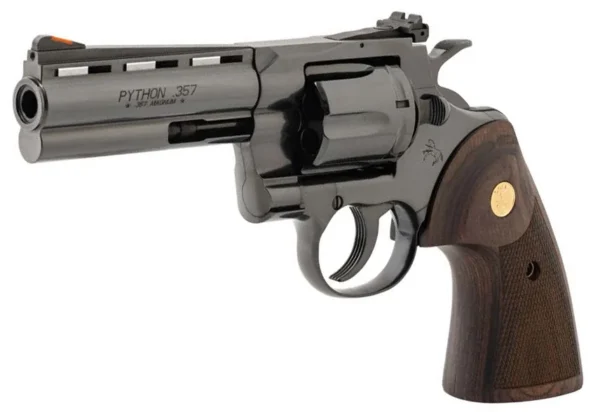 CLT PYTHON 357MAG 4.25 BLUED WOOD GRIPS BLEM