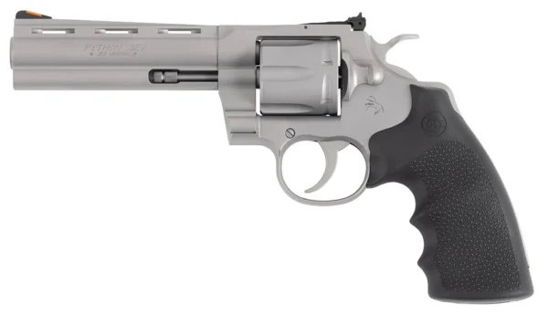 CLT PYTHON 357MAG 5 MATTE SS RUBBER BLEM