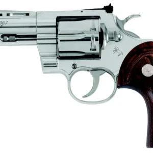 CLT PYTHON 357MAG 5 SS WOOD GRIP BLEM