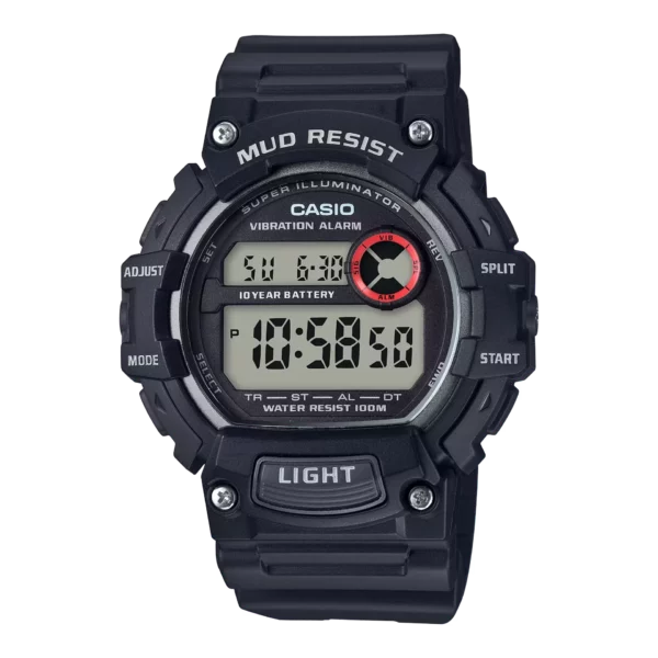 Mud-Resistant Digital Watch w/ Vibration Alarm