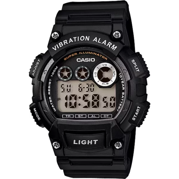 Classic Digital Watch w/ Vibration Alarm & Super Bright Backlight