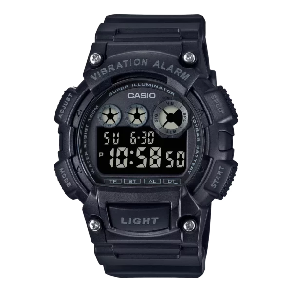 Classic Digital Watch w/ Vibration Alarm & Super Bright Backlight